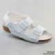 Sandale Modell STARNBERG mit Fersenriemen weiß, Gr. 40, 1 Paar