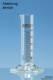 Messzylinder, SILBERBRAND-ETERNA, 250 ml:5 ml, Boro 3.3, braun graduiert, 2 Stück