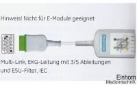 Multi-Link EKG-Stammleitung, 5-polig, ESU-Filter, IEC, 360 cm