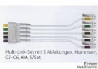 Multi-Link-Set, 5 Ableitungen, Klammern, AHA, C2-C6, 130 cm