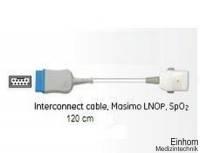 Masimo SpO2-Sensor-Anschlussleitung, rechteckiger Anschluss, 120 cm