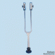Stimmgabel Rydel-Seiffer, c64 Hz/c128 Hz mit Fuß, Stahl, abnehmbarer Dämpfer
