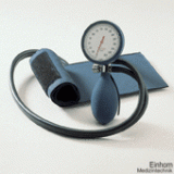 boso clinicus II Blutdruckmessgerät blau mit Klettenmanschette Ø 60 mm (Doppelschlauch )