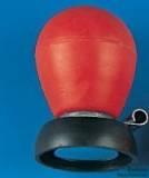Brustwandsaugelektrode rot, für Hellige, mit 4 mm Bananenstecker-Anschluss