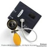 DuraShock Blutdruckmessgerät DS55 gelb, Ø 50 mm, verchromt, 1-Schlauch (für Erwachsene, im Etui)