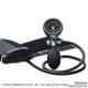 DuraShock Blutdruckmessgerät DS55 schwarz, Ø 50 mm, verchromt, 2-Schlauch (für Erwachsene, im Etui)
