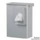 ingo-man classic Hygiene-Abfallbox 6 Ltr. AB6HB2A Aluminium silber eloxiert