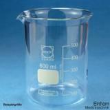 Becherglas mit Teilung 600 ml niedere Form