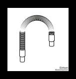 Spiralschlauch autoklavierbar, mit Silikonmuffen (45 cm) für Suchatzki micro 800 ff